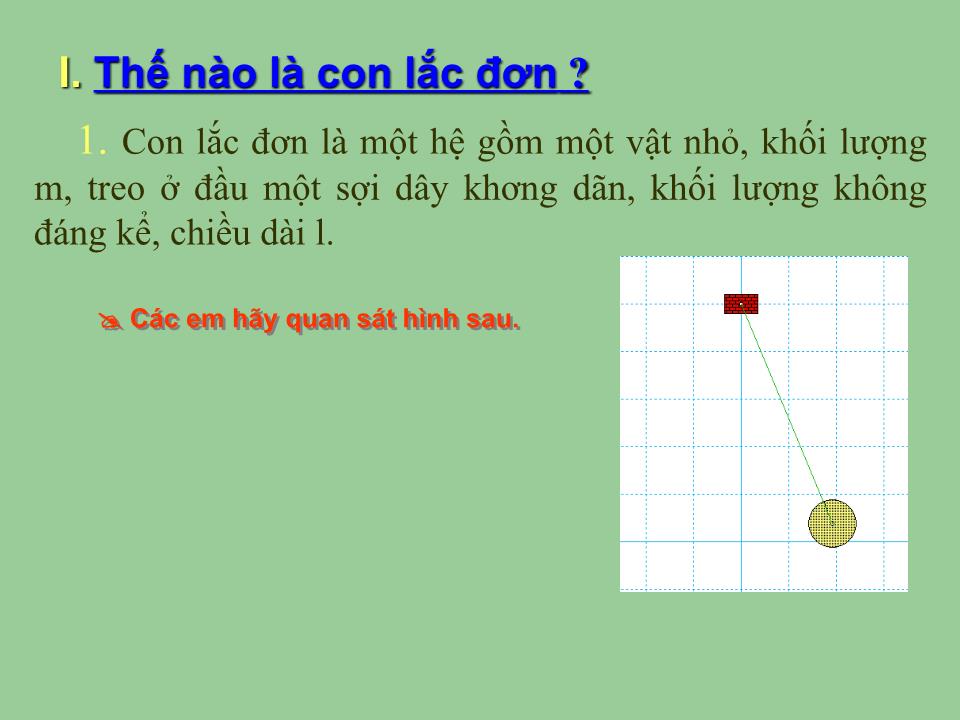 Bài giảng Vật lí Lớp 12 - Bài 3: Con lắc đơn - Tạ Trường Giang trang 5