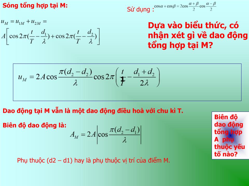 Bài giảng Vật lí Lớp 12 - Bài 8: Giao thoa sóng trang 7