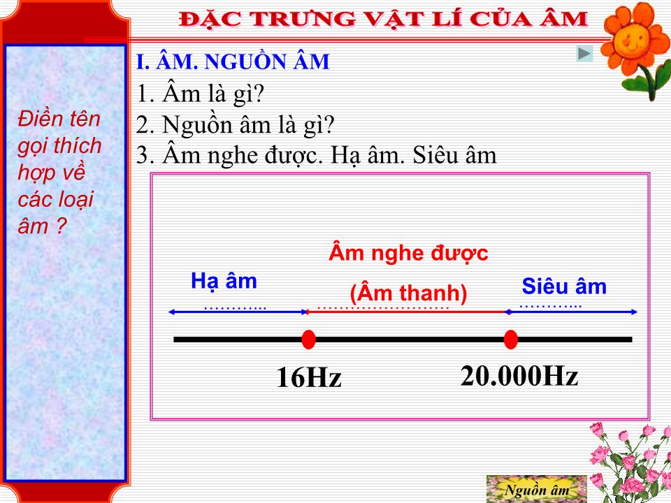 Bài giảng Vật lí Lớp 12 - Bài 10: Đặc trưng vật lí của âm trang 10