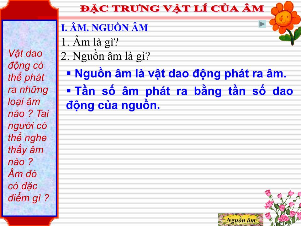 Bài giảng Vật lí Lớp 12 - Bài 10: Đặc trưng vật lí của âm trang 8