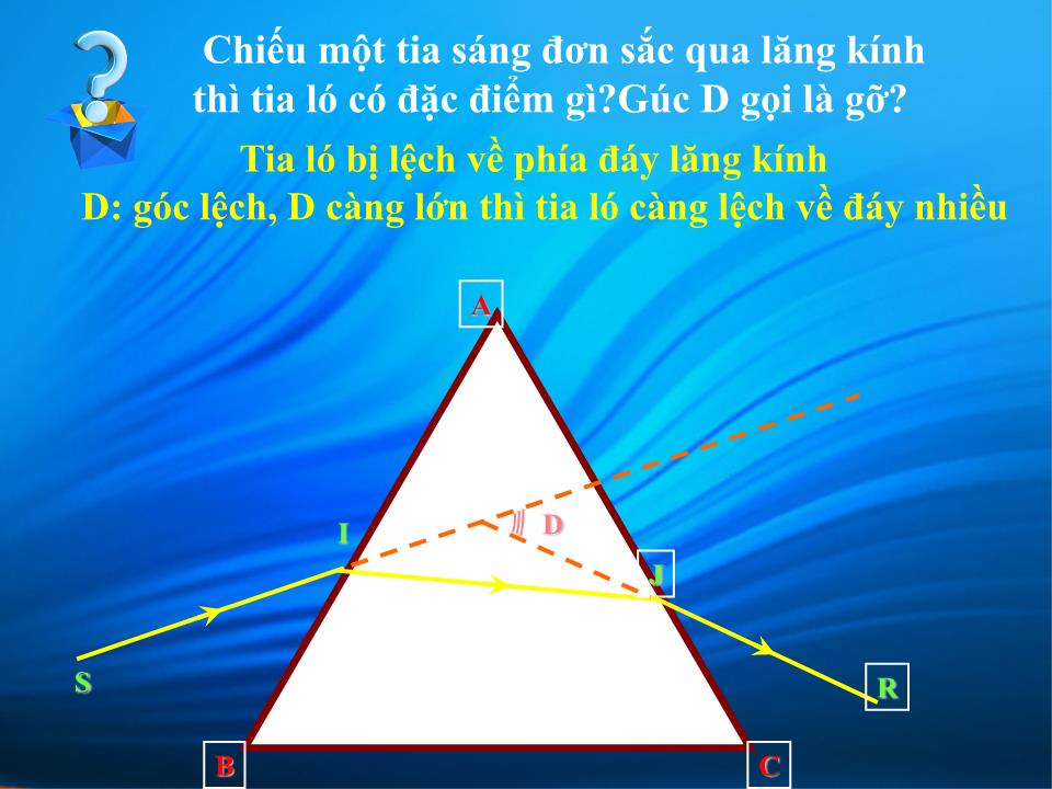 Bài giảng Vật lí Lớp 12 - Bài 24: Tán sắc ánh sáng trang 4