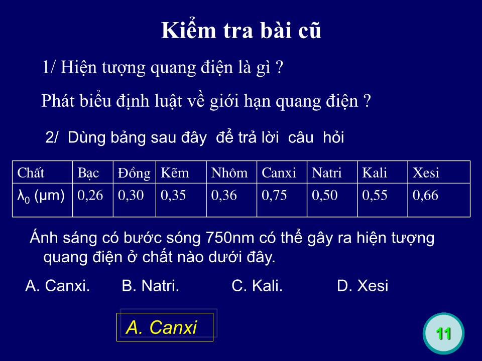 Bài giảng Vật lí Lớp 12 - Bài 32: Hiện tượng quang. Phát quang trang 2