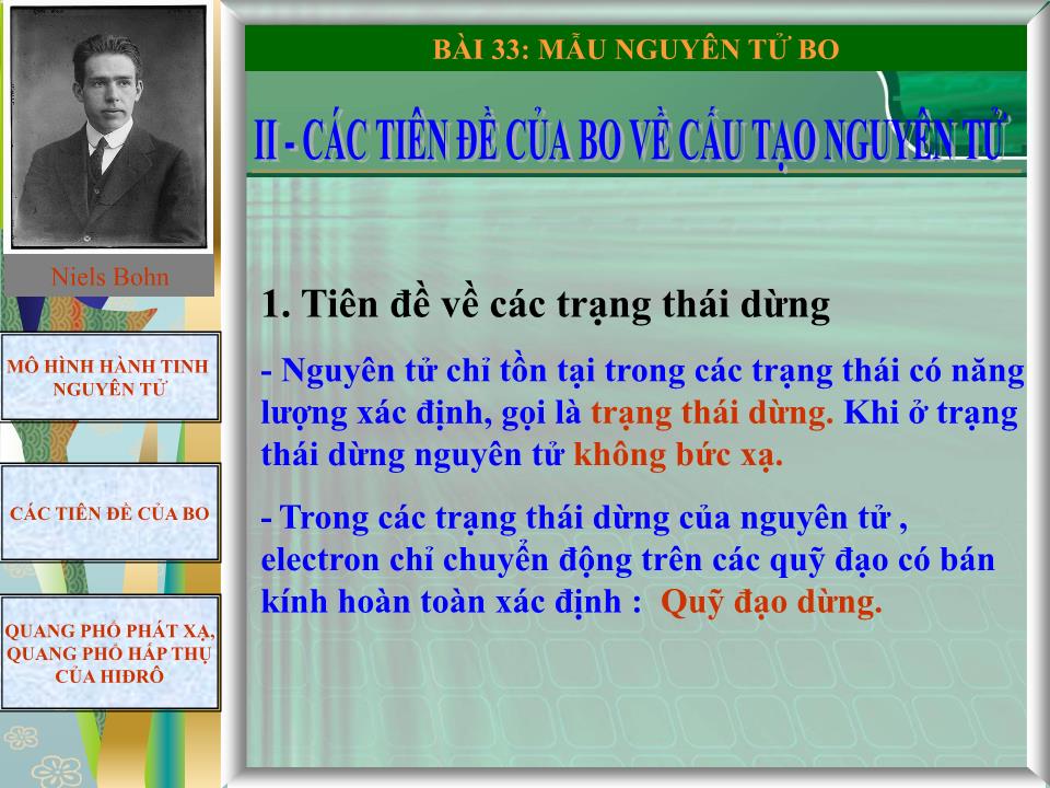 Bài giảng Vật lí Lớp 12 - Bài 33: Mẫu nguyên tử Bo trang 5