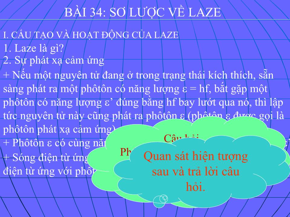 Bài giảng Vật lí Lớp 12 - Bài 34: Sơ lược về Laze trang 9