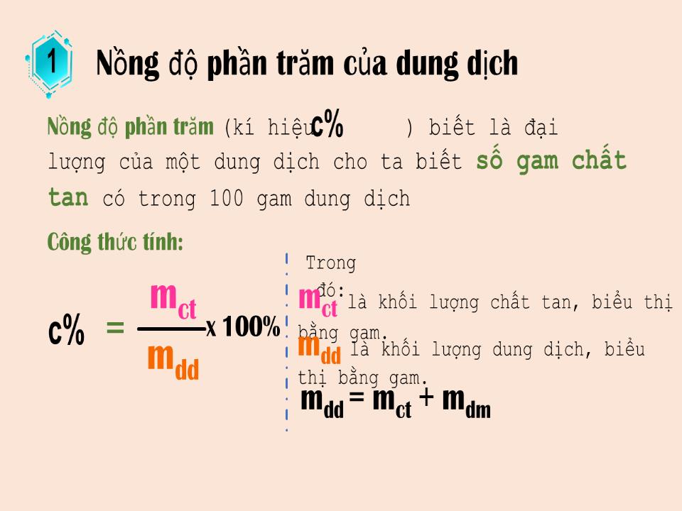 Bài giảng Hóa học Lớp 8 - Bài 42: Nồng độ dung dịch trang 7