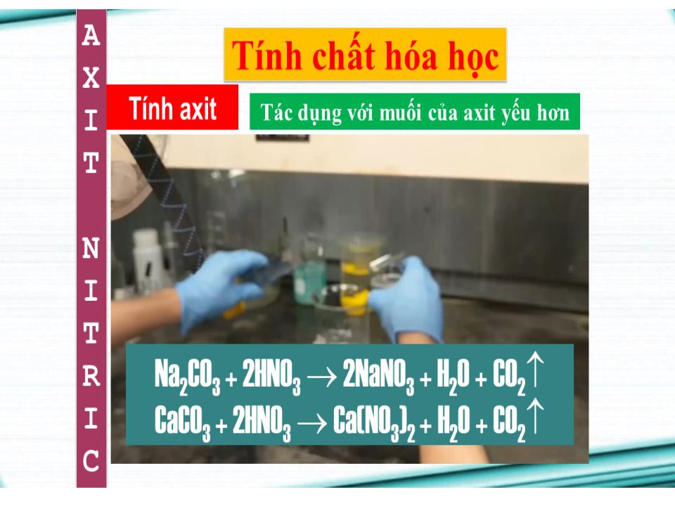 Bài giảng Hóa học Lớp 11 - Bài 9: Axit nitric và muối nitrat trang 9