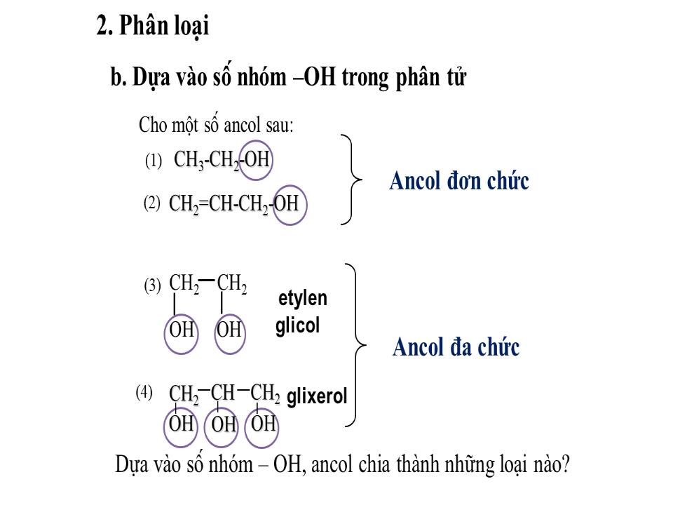 Bài giảng Hóa học Lớp 11 - Bài 40: Ancol trang 8