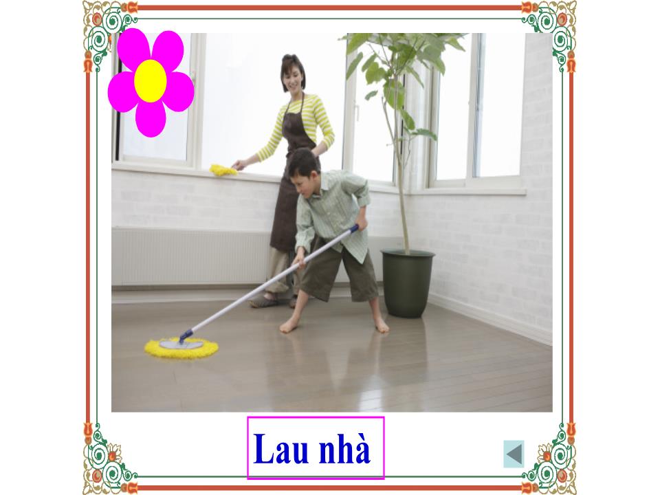 Bài giảng Luyện từ và câu Lớp 2 - Từ ngữ về tình cảm gia đình. Câu kiểu Ai làm gì? Dấu chấm, dấu chấm hỏi trang 7