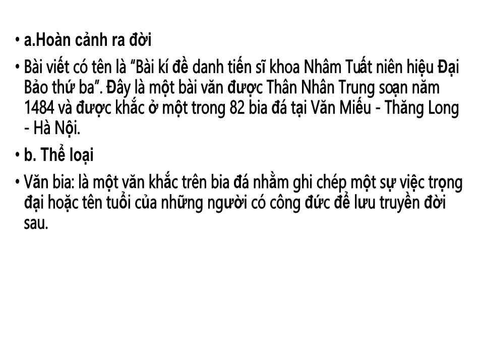 Bài giảng Ngữ văn Lớp 10 - Văn bản: Hiền tài là nguyên khí của quốc gia trang 9