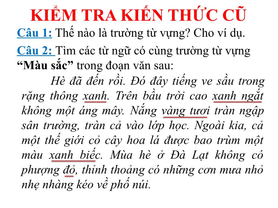 Bài giảng Tiếng Việt Lớp 8 - Tượng hình, từ tượng thanh trang 2