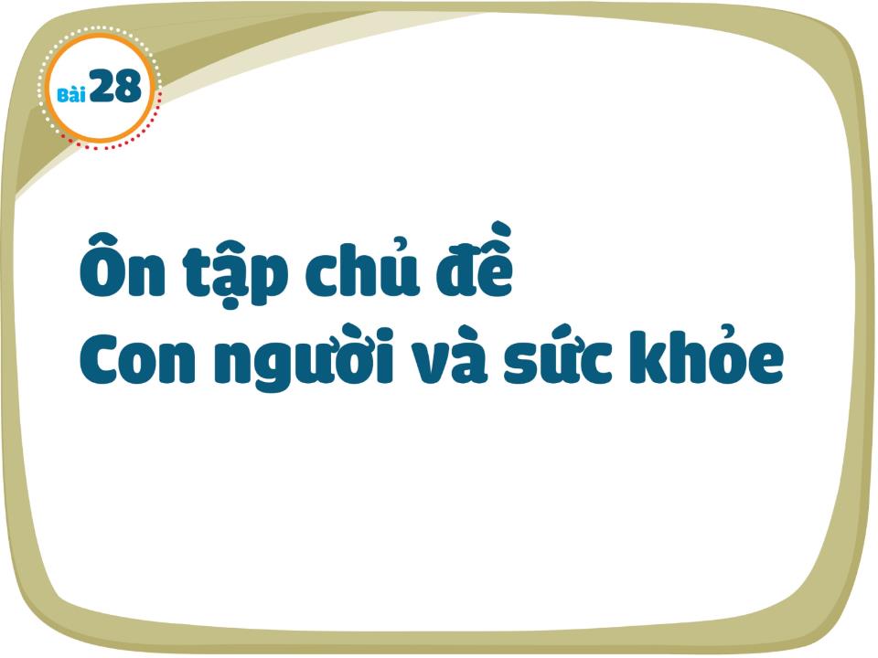 Bài giảng Tự nhiên và xã hội Lớp 1 - Bài 28: Ôn tập chủ đề Con người và sức khỏe trang 3