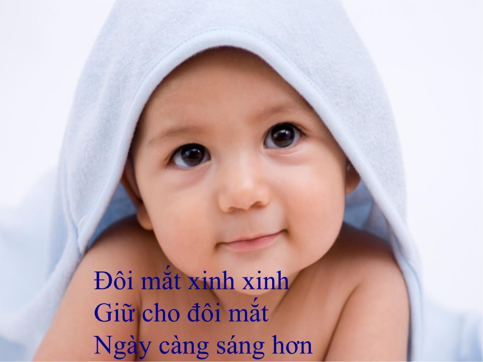 Bài giảng Phát triển ngôn ngữ - Thơ: Đôi mắt của em trang 9