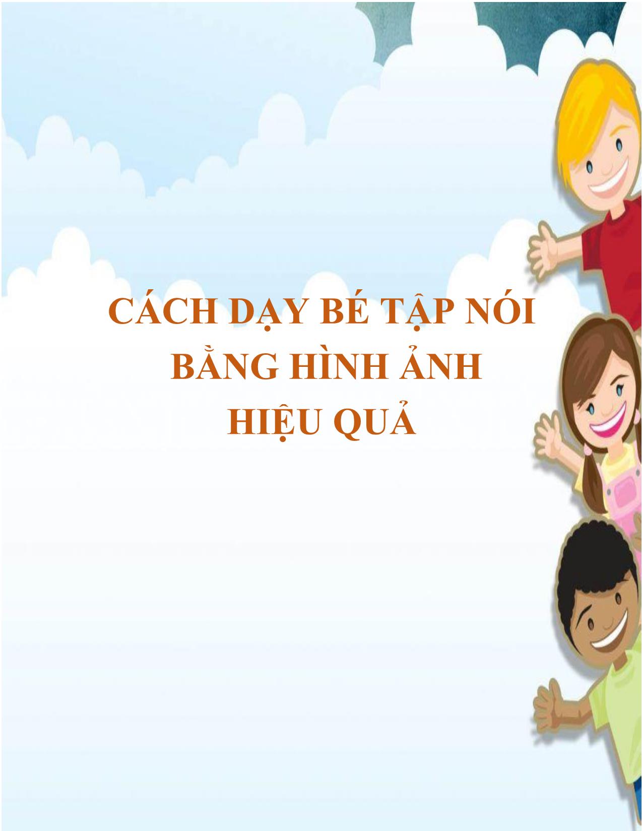 Cách dạy bé tập nói bằng hình ảnh hiệu quả trang 1