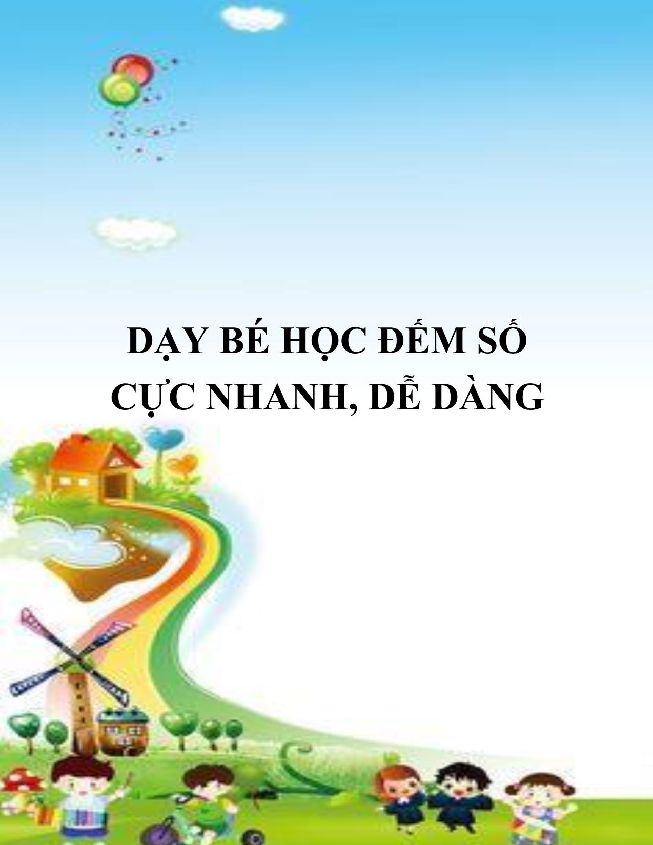 Dạy bé học đếm số cực nhanh, dễ dàng trang 1