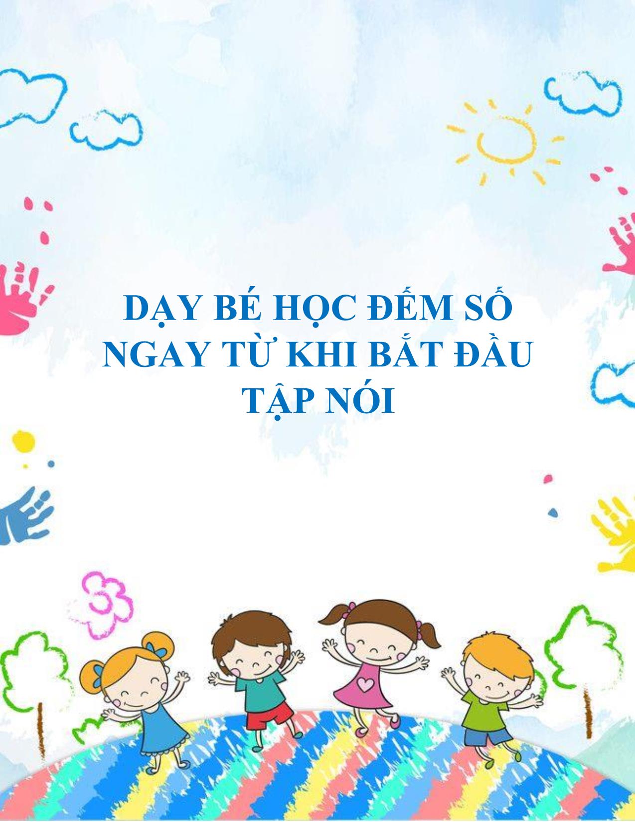 Dạy bé học đếm số ngay từ khi bắt đầu tập nói trang 1