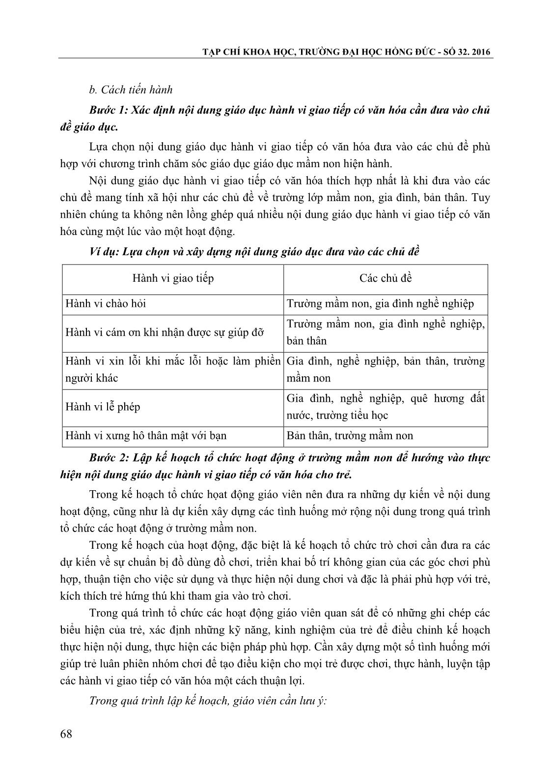 Giáo dục hành vi giao tiếp có văn hóa cho trẻ 5-6 tuổi thông qua trò chơi đóng vai theo chủ đề ở trường mầm non trang 3