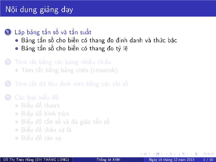 Bài giảng Thống kê xã hội - Chương III: Các hình thức tổ chức và trình bày dữ liệu trang 3