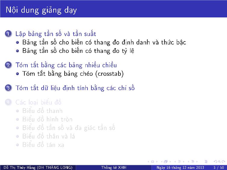 Bài giảng Thống kê xã hội - Chương III: Các hình thức tổ chức và trình bày dữ liệu trang 5