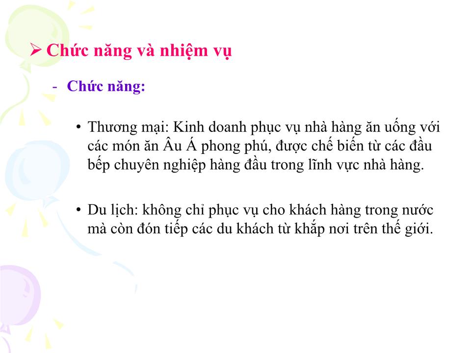 Đề tài Nhà hàng tàu Bến Nghé trang 8