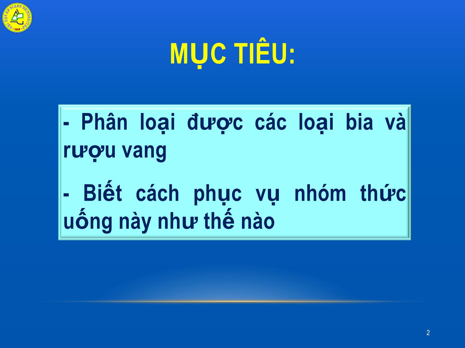 Bài giảng Nghiệp vụ nhà hàng - Nguyễn Thị Hoài Thanh trang 2