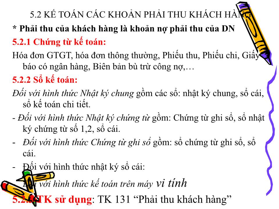 Bài giảng Kế toán doanh nghiệp - Chương 2: Kế toán các khoản phải thu trang 3