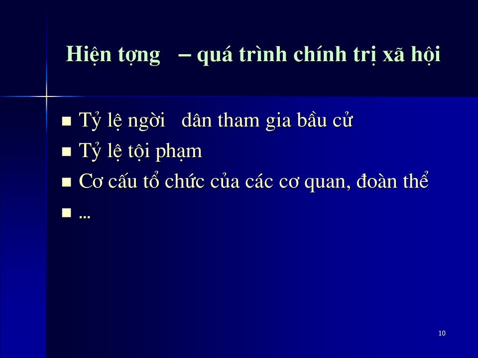 Bài giảng Thống kê ứng dụng trong kinh doanh - Chương 1: Giới thiệu về thống kê ứng dụng trang 10