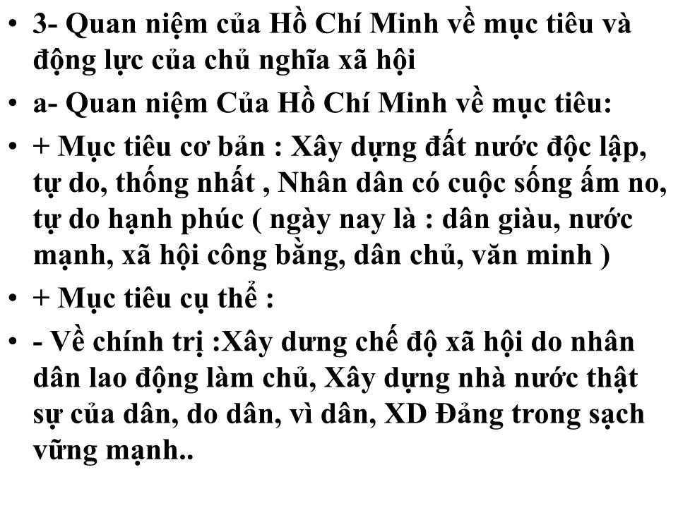 Bài giảng Tư tưởng Hồ Chí Minh về CNXH và con đường quá độ lên CNXH trang 6