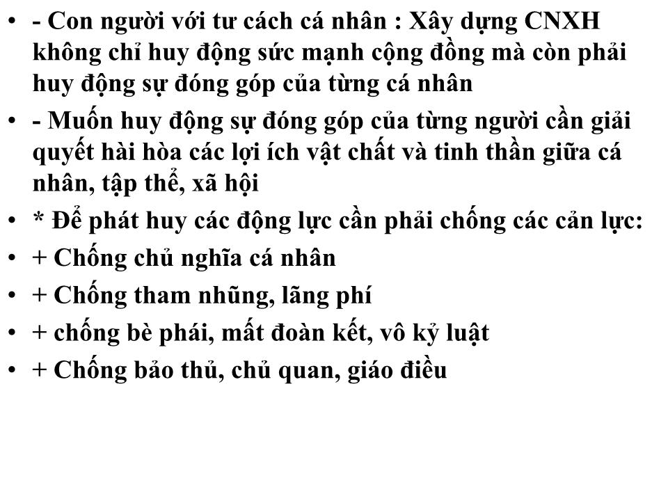 Bài giảng Tư tưởng Hồ Chí Minh về CNXH và con đường quá độ lên CNXH trang 9