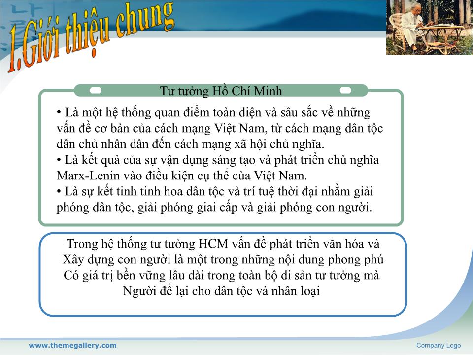 Đề tài Định hướng vận dụng tư tưởng Hồ Chí Minh vê văn hóa và xây dựng con người trong sự nghiệp đổi mới hiện nay ở đất nước ta trang 4