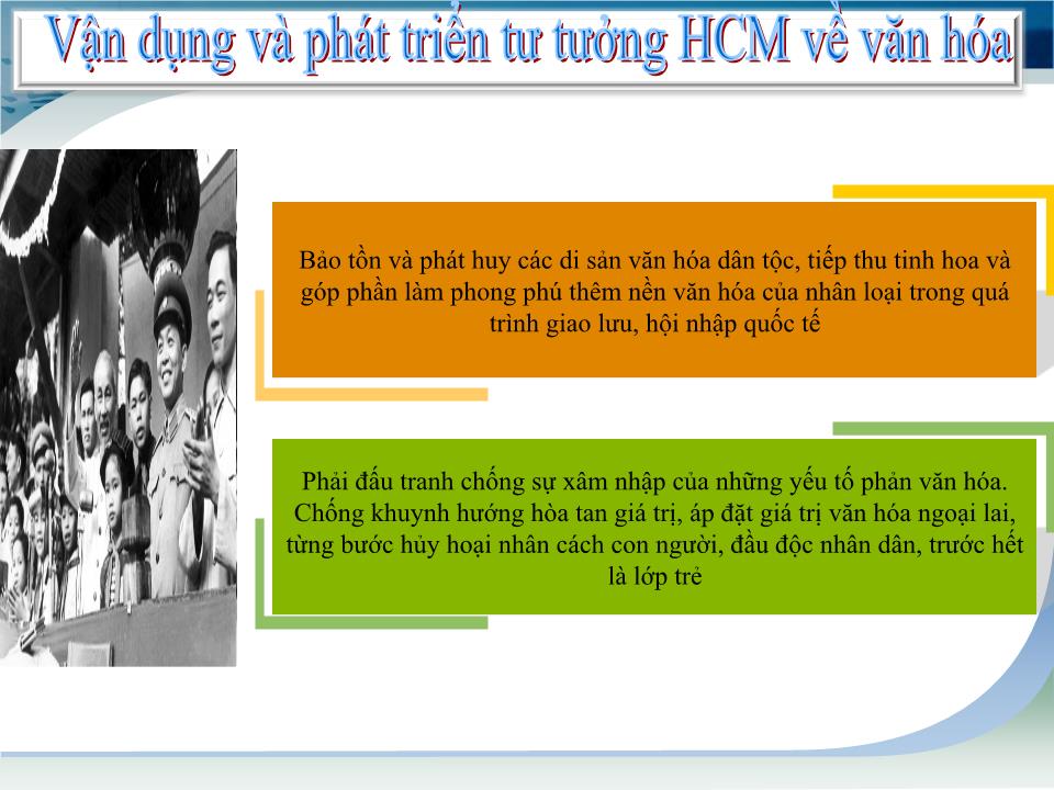 Đề tài Định hướng vận dụng tư tưởng Hồ Chí Minh vê văn hóa và xây dựng con người trong sự nghiệp đổi mới hiện nay ở đất nước ta trang 8