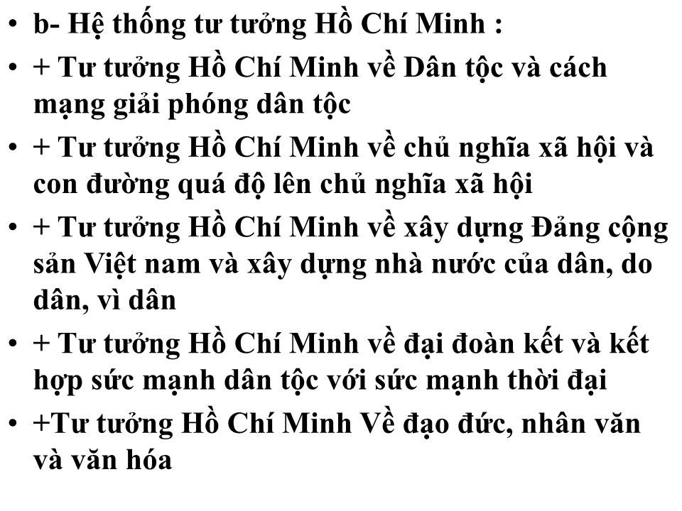 Bài giảng Cơ sở và quá trình hình thành phát triển tư tưởng Hồ Chí Minh trang 2