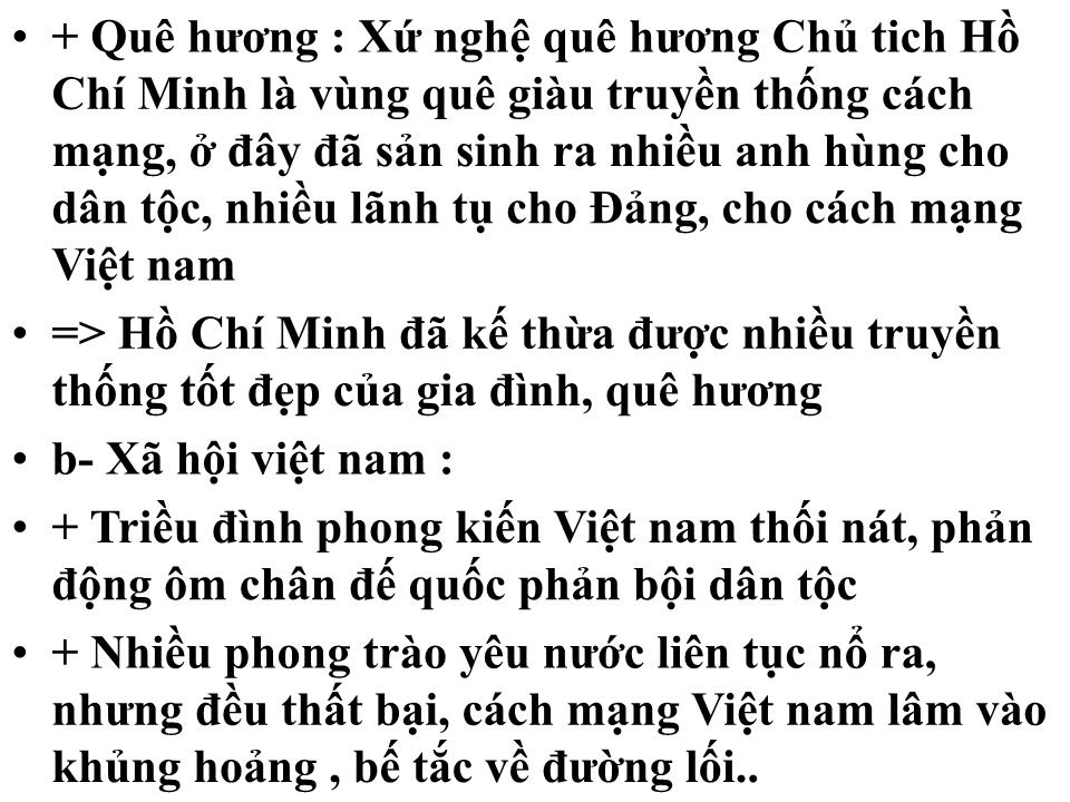 Bài giảng Cơ sở và quá trình hình thành phát triển tư tưởng Hồ Chí Minh trang 5