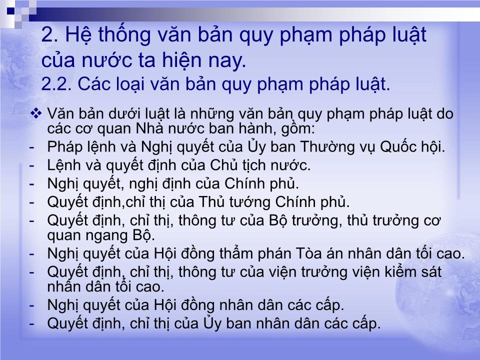 Bài giảng Pháp luật đại cương - Chương 1+2 trang 10