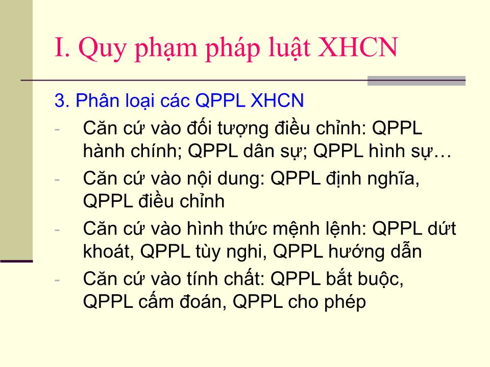 Chương VIII: Quy phạm pháp luật và quan hệ pháp luật xã hội chủ nghĩa trang 8