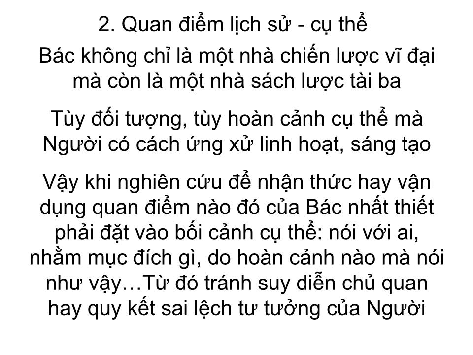 Bài giảng Tư tưởng Hồ Chí Minh - Chương 7: Một số vấn đề về vận dụng và phát triển tư tưởng Hồ Chí Minh trong công cuộc đổi mới trang 9