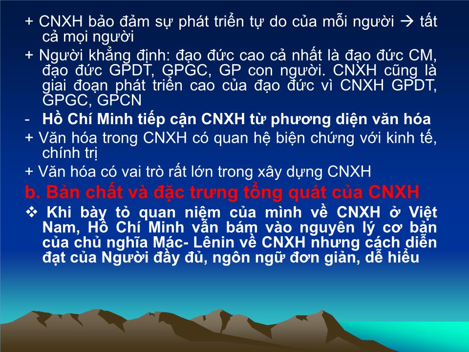 Bài giảng Tư tưởng Hồ Chí Minh - Bài 3: Tư tưởng Hồ Chí Minh về chủ nghĩa xã hội và con đường quá độ lên chủ nghĩa xã hội ở Việt Nam trang 7