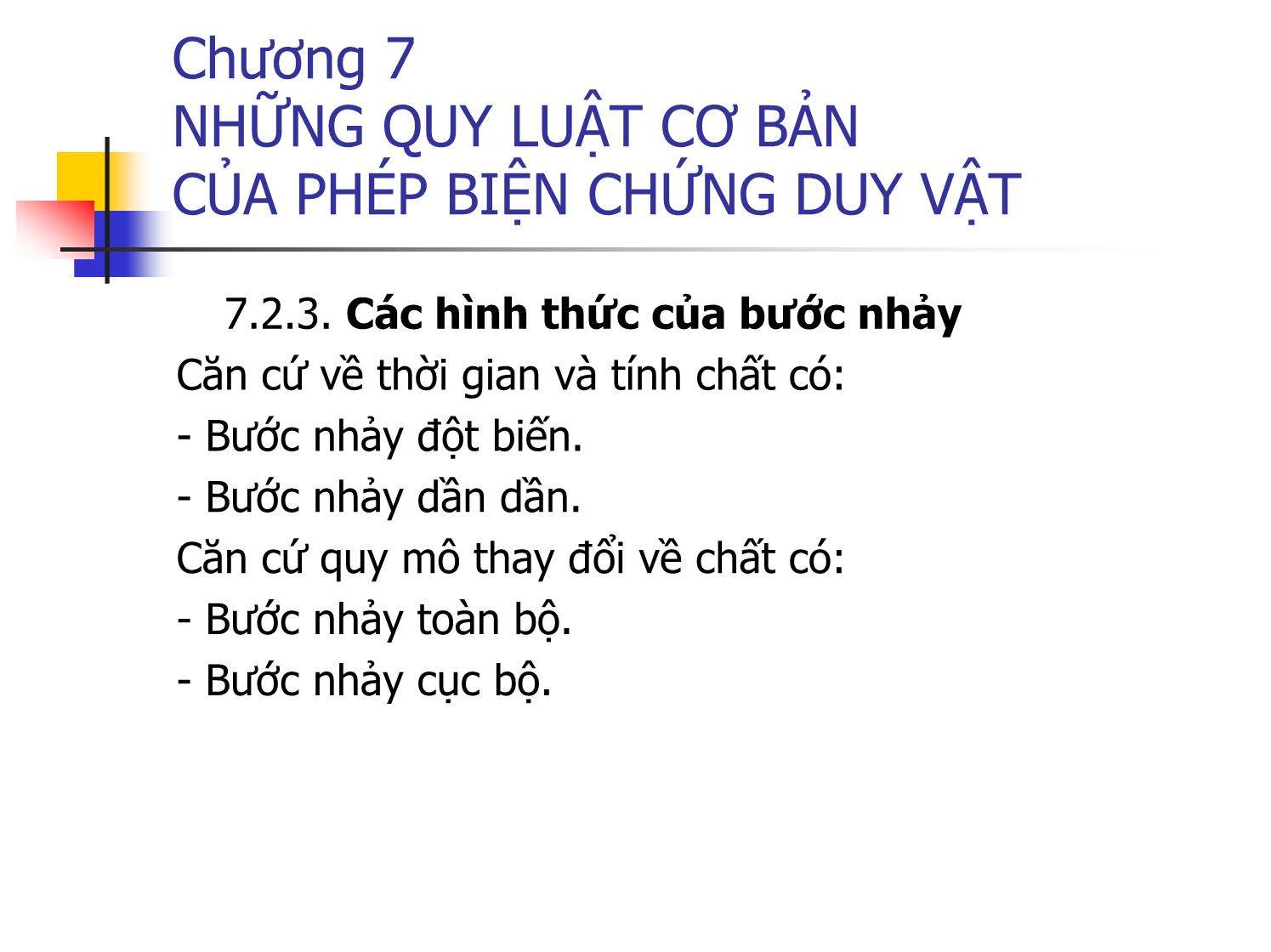 Bài giảng Triết học - Chương 7: Những quy luật cơ bản của phép biện chứng duy vật trang 7