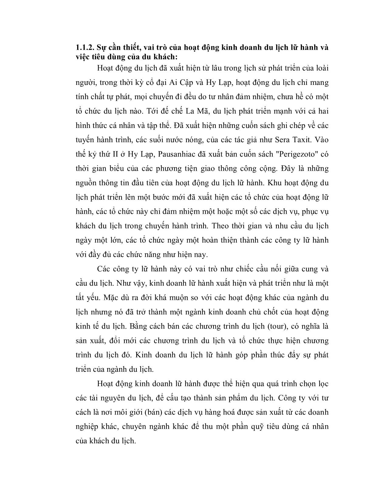 Luận văn Những giải pháp Marketing cho hoạt động kinh doanh du lịch lữ hành ở Công ty Cổ phần Du lịch và Thương mại Đông Nam Á trang 6