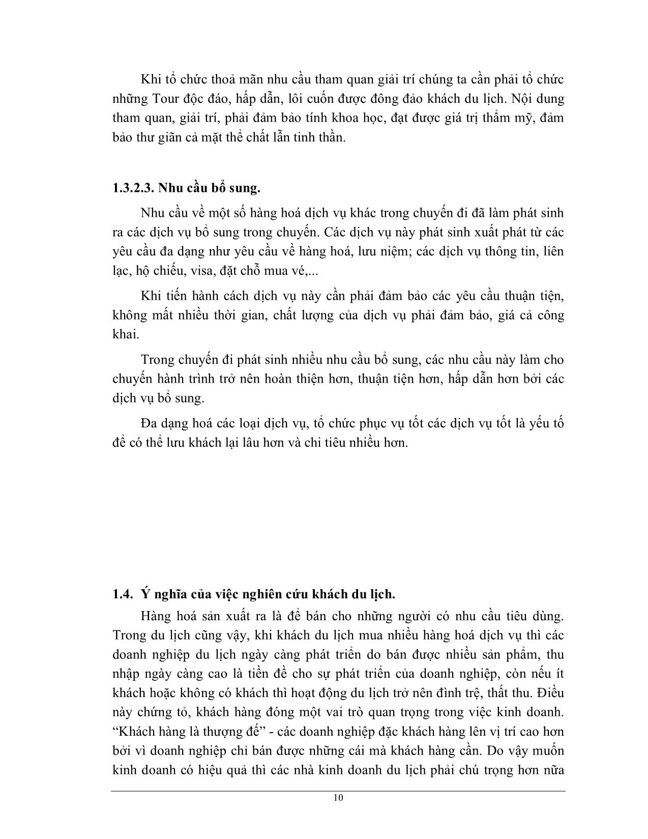 Đề tài Một số giải pháp nhằm nâng cao hiệu quả của việc thu hút khách du lịch nội địa tại Công ty Du lịch dịch vụ Hà Nội trang 10
