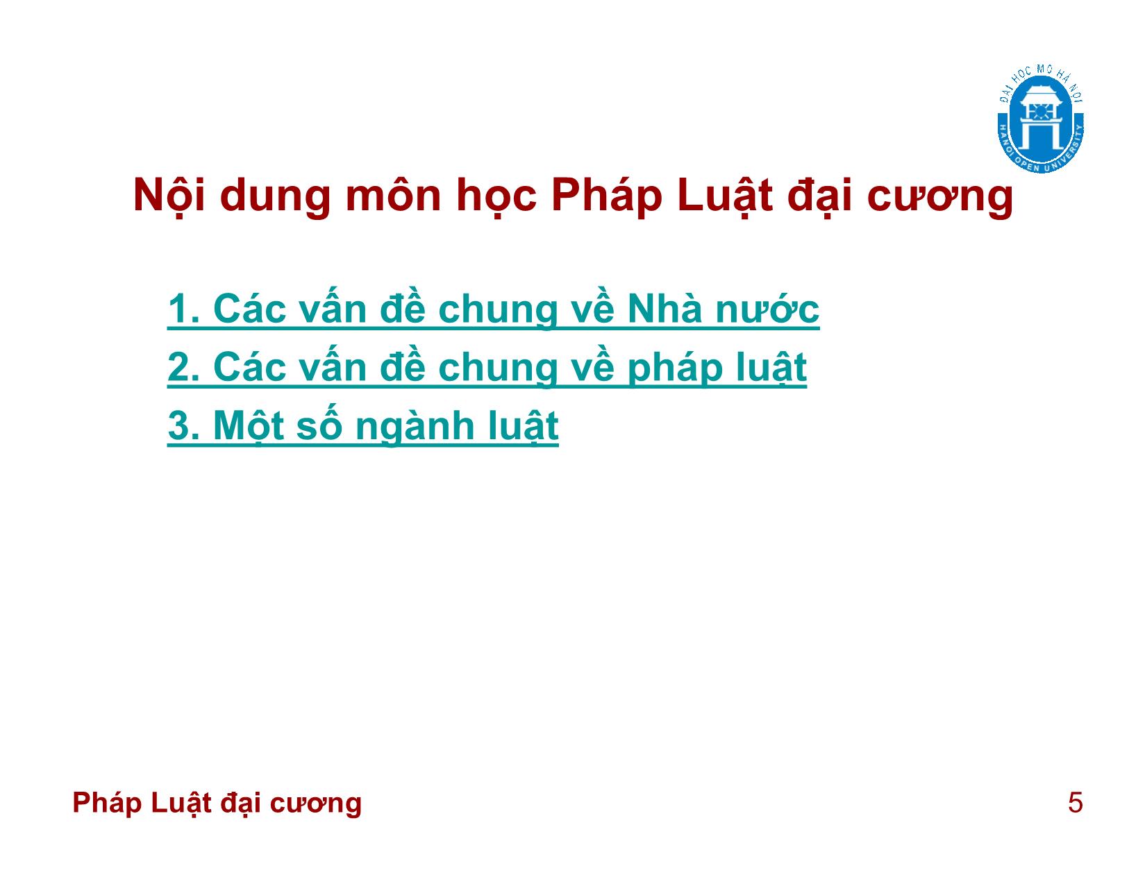 Ôn tập Pháp luật đại cương trang 5