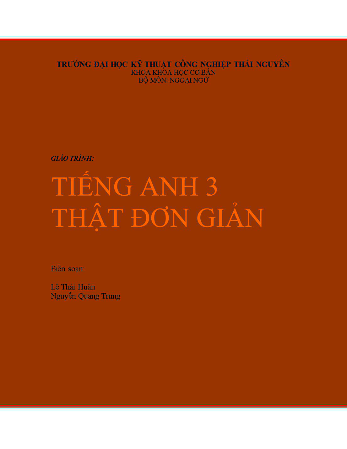 Giáo trình Tiếng Anh 3 trang 1