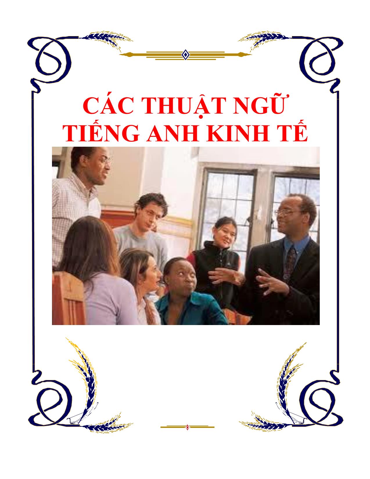 Tài liệu Các thuật ngữ Tiếng Anh kinh tế trang 1