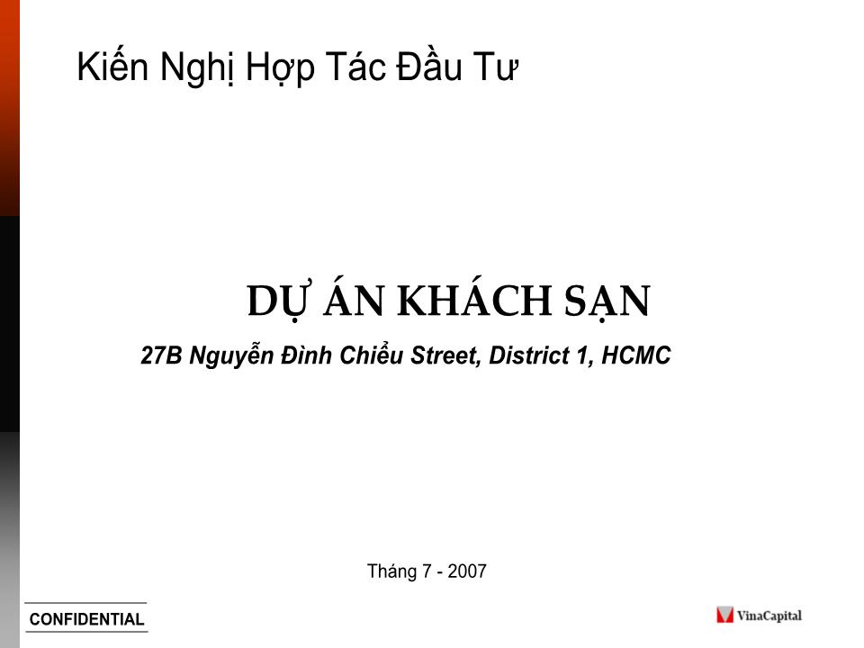 Dự án khách sạn 27B Nguyễn Đình Chiểu Street, District 1, HCMC trang 1