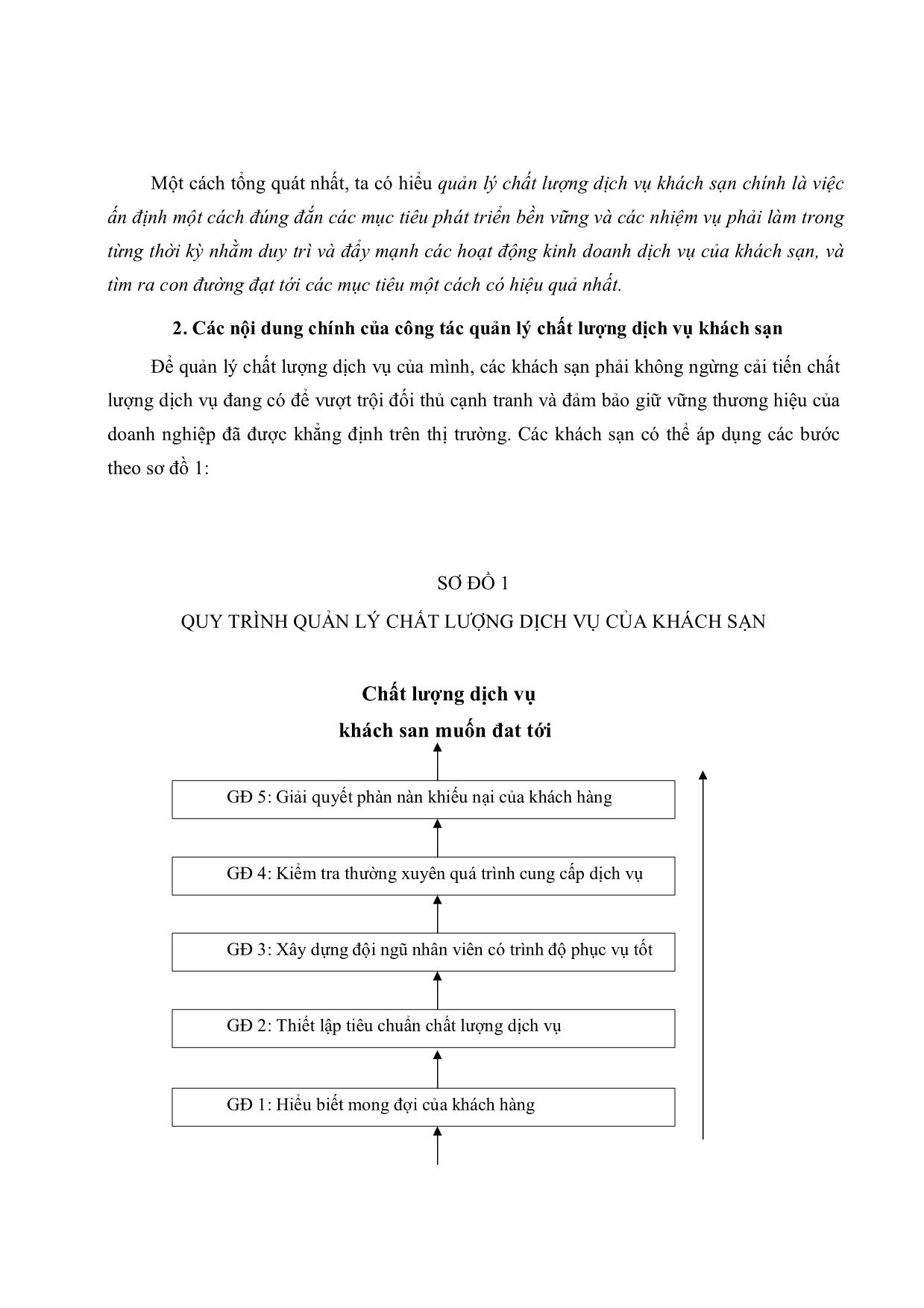 Một số giải pháp về quản lý chất lượng dịch vụ tại khách sạn Thắng Lợi trang 6