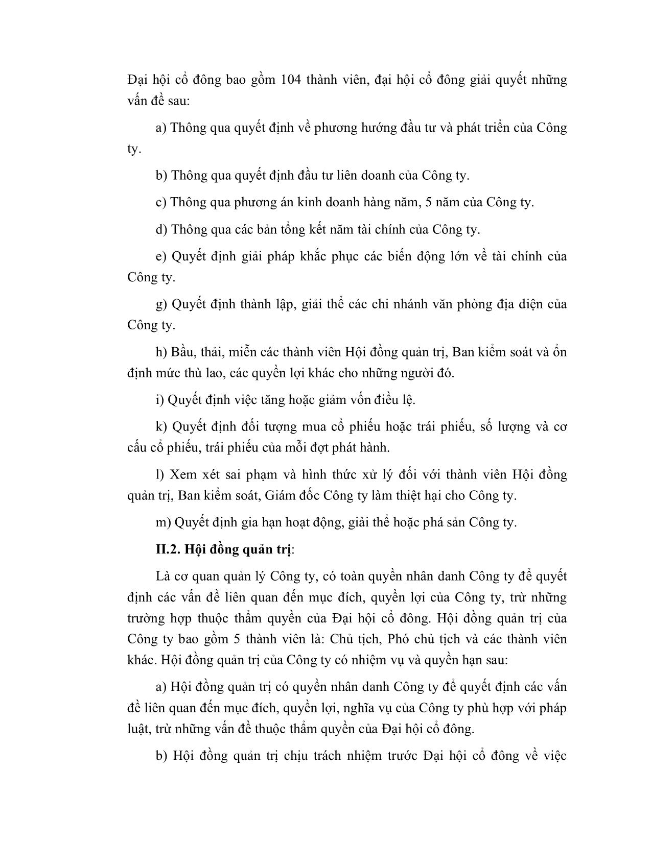 Luận văn Thực trạng và một số ý kiến nhằm nâng cao hiệu quả kinh doanh của Công ty cổ phần ăn uống khách sạn Hà Tây trang 6