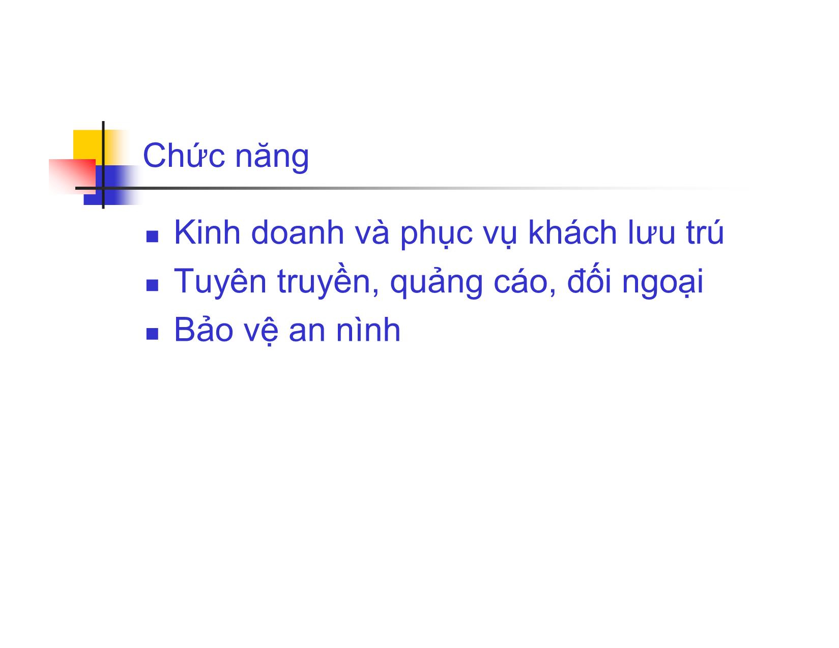 Bài giảng Quy trình phục vụ trong Khách sạn & Nhà hàng - Chương 4: Quy trình phục vụ buồng trang 3