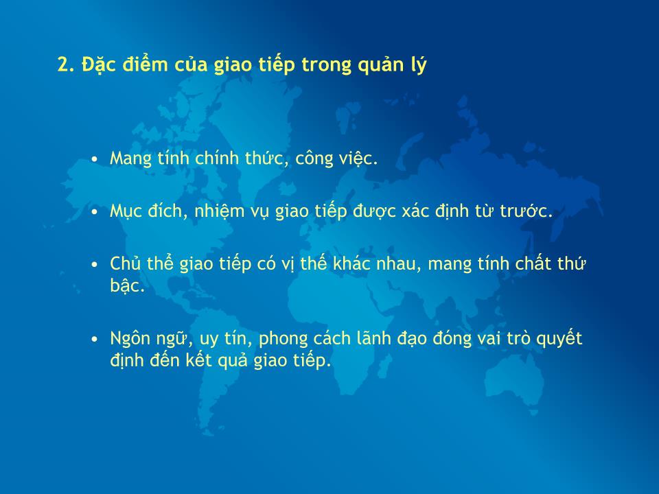 Bài giảng Quản trị kinh doanh - Bài 4: Giao tiếp trong công tác quản lý lãnh đạo trang 3