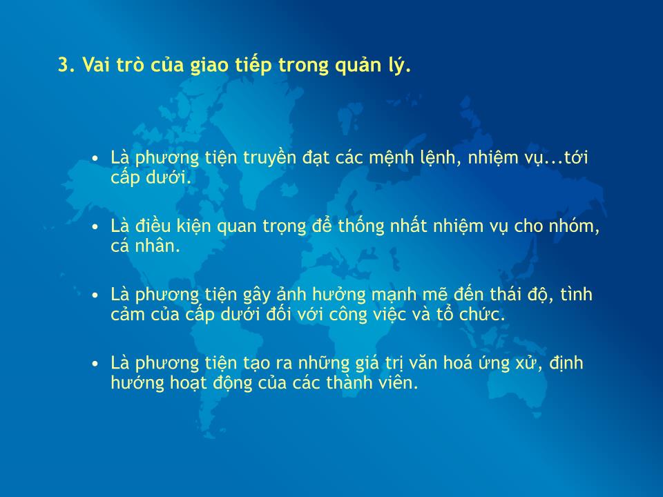 Bài giảng Quản trị kinh doanh - Bài 4: Giao tiếp trong công tác quản lý lãnh đạo trang 4