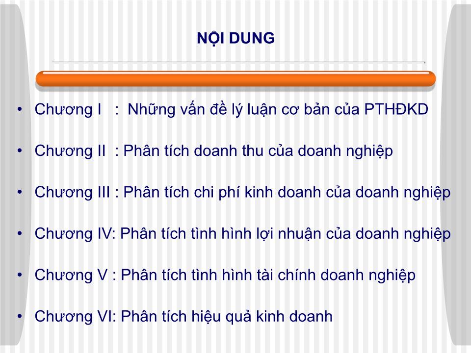 Bài giảng Phân tích hoạt động kinh doanh - Chương I: Những vấn đề lý luận cơ bản của PTHĐKD trang 3