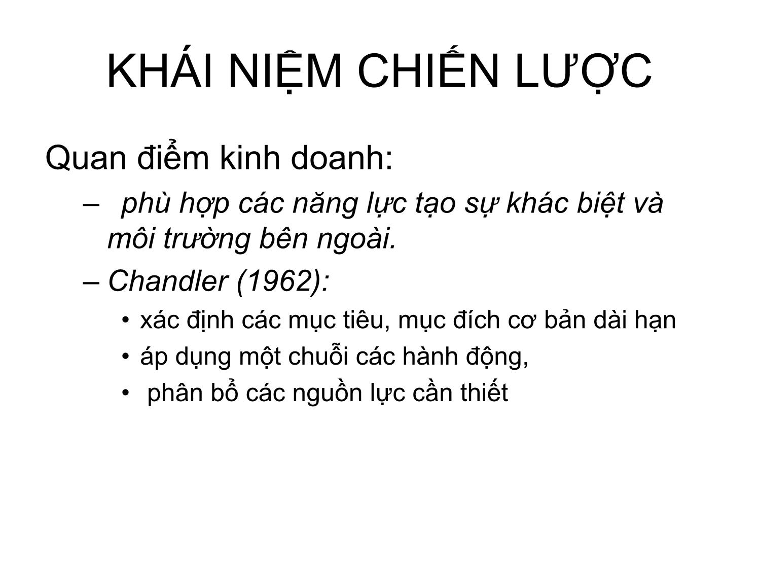 Bài giảng môn Quản trị chiến lược trang 3